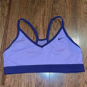 Nike Lavender Sports Bra with Deep Purple Trim